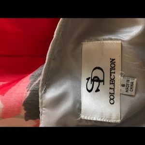 grey dress with floral print